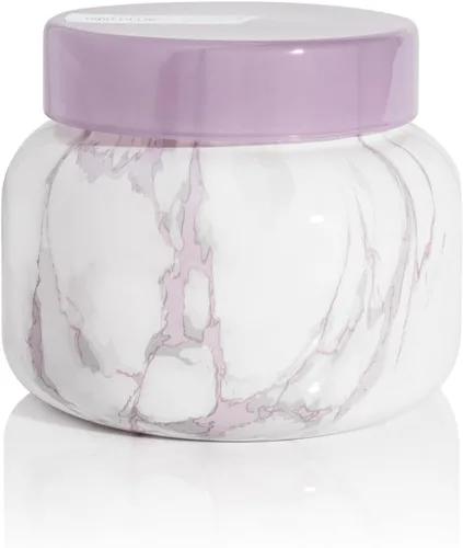 Vista 11 de Velas Capri Blue de Frasco de Mármol Moderno - Velas de Lujo para Aromatizar el Hogar - Mezcla de Cera de Soja de Larga Duración