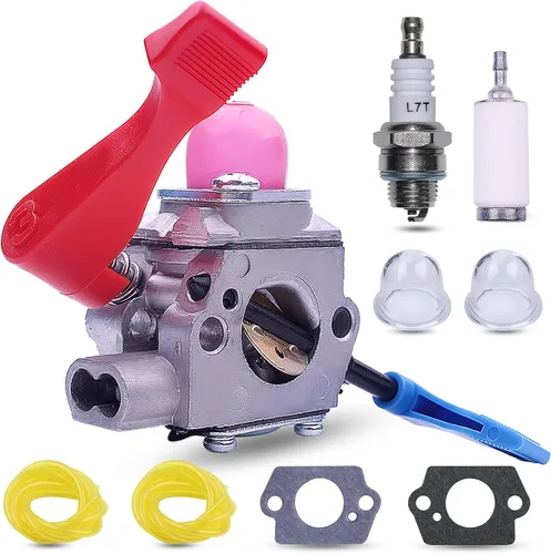 Vista 7 de Adefol BV1650LE Kit de repuesto para soplador de hojas con línea de filtro de combustible para carburador WT-606 WT-784 para C1Q-W11G para Poulan