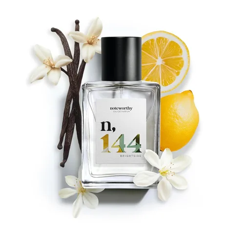 Vista 10 de Noteworthy n,144 Brightside Eau De Parfum - Citrus, Vanilla Perfume unisex de larga duración para mujeres y hombres (viaje)