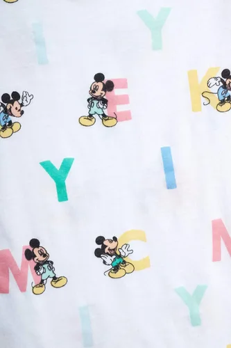 Vista 3 de Disney Paquete de 2 mamelucos de manga corta con cierre a presión de Mickey Mouse para bebé (recién nacidobebé)