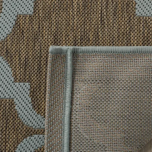 Vista 10 de SAFAVIEH Alfombra lavable al aire libre Courtyard Collection - 9 x 12 pies, beige y terracota, no desprende pelusa y fácil limpieza, ideal