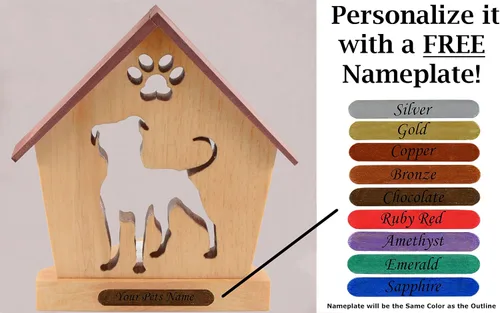 Vista 6 de Pitbull Personalized Dog Memorial Gift Sympathy Gift Ideas for loss of Dog • Handmade Custom Gift for Dog Lovers