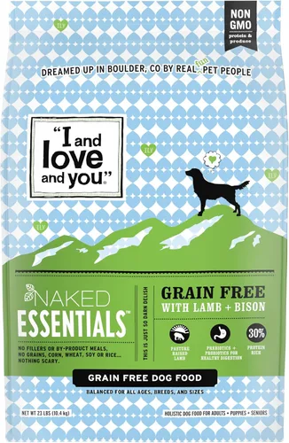 Vista 12 de I and love and you Naked Essentials Alimento Seco para Perros - Pollo + Pato - Alto en Proteínas, Carne Real, Sin Rellenos, Prebióticos +