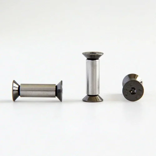Vista 3 de 10 Uds. Cuchillo Mango Perno Remaches Tornillo Sujetador Tuerca DIY Material US