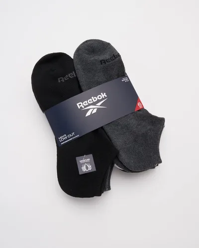 Vista 2 de Reebok Calcetines acolchados básicos de corte bajo transpirables para hombre (paquete de 6)