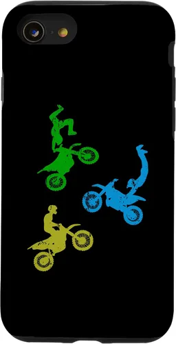 Vista 13 de iPhone 15 Freestyle Motocross Dirtbike Wheelie Enduro Motorcycle Boys Case