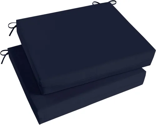 Vista 65 de Basic Beyond Juego de 4 cojines para sillas de exterior, cojines de exterior para muebles de patio, cojines resistentes al agua para sillas de patio