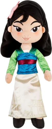 Vista 4 de Disney Store Muñeca de peluche oficial de Tinker Bell Princess, muñecas de princesa de Disney con características bordadas, Peter Pan, muñecas