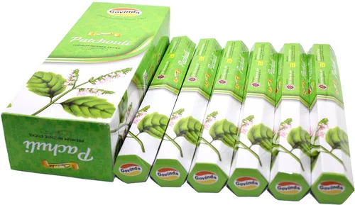 Vista 21 de Govinda – Incienso – Aqua Fresh – 120 varillas de incienso, incienso premium, revestimiento de masala