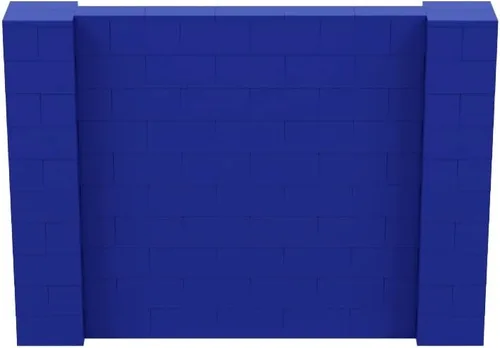 Vista 104 de EverBlock Kit de pared de 5 x 4 pies Bloques de construcción modulares Sistema de pared para edificios, pantallas y estructuras Divisor
