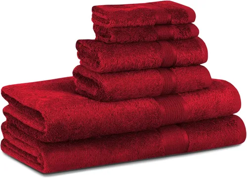 Vista 8 de Boston Linen Co. - Juego de 6 toallas de baño, 2 toallas de mano, 2 toallas de baño y 2 toallas faciales, 100% algodón de calidad hotelera, suave