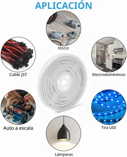 Vista 7 de RGBZONE - Cable de extensión de 2 pines para cableado LED doméstico, 0-3A