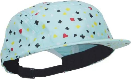 Vista 4 de Jeanne Simmons Gorra con estampado de tarjetas de 5 paneles para hombre
