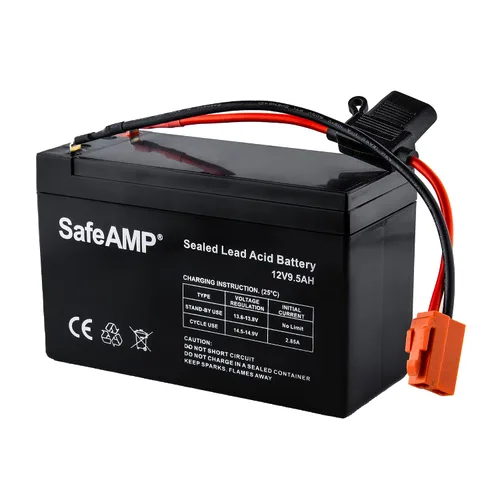 Vista 5 de SafeAMP - Arnés de cables de 12 V, rojo de 2 pines, solo arnés, sin batería