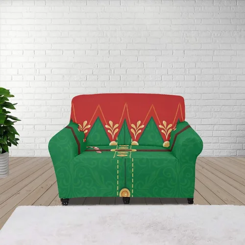 Vista 26 de Boatee Fundas de sofá de 1 pieza con diseño de copo de nieve azul, fundas elásticas para sofá, 1 cojín, protección de muebles, decoración para sala