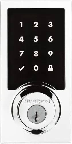Vista 2 de Kwikset 916 cerradura electrónica inteligente SmartCode con entrada sin llave y pantalla táctil con seguridad SmartKey y tecnología ZigBee 3.0