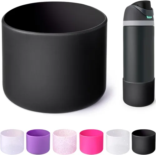 Vista 38 de Funda de Silicona para Botella de Agua Owala de 24oz, Manga Protectora Antideslizante Brillante para Botella de Agua Owala que Protege las Botellas