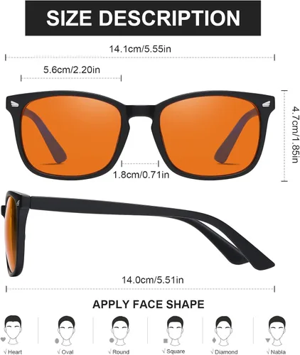 Vista 2 de Okany Blue Light Blocking Glasses Gaming Computer Glasses Powerful Professional Screen Filter Negro claro