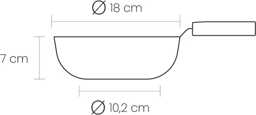 Vista 2 de IBILI Sartén Set Inducta con Cesta 7.1 in, Aluminio, Negro/Plata