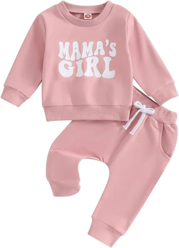 Vista 34 de Conjunto de sudadera con estampado para bebé y niña, sudadera larga para otoño e invierno