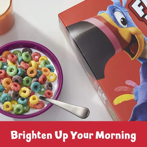 Vista 4 de Kellogg's Frosted Flakes Cereal - Desayuno dulce que te deja salir bien, sin grasa, caja de 19 onzas