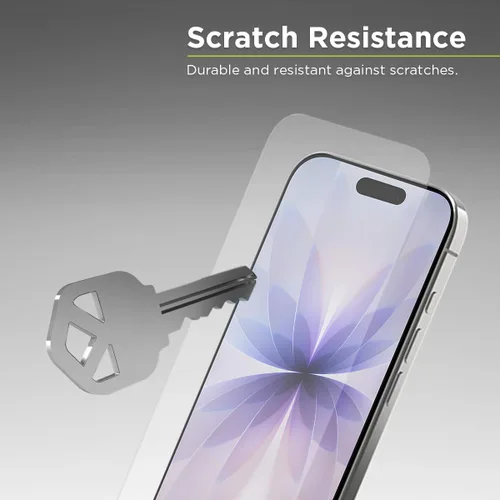 Vista 3 de PureGear Protector de pantalla para iPhone 17, 6.3 pulgadas, con bandeja de instalación
