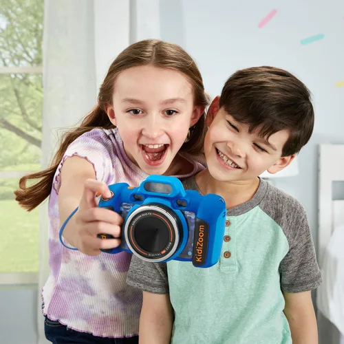 Vista 5 de Cámara VTech KidiZoom Duo FX para Niños, Cámaras Digitales Duales, Azul