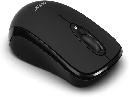 Vista 6 de acer Ratón negro óptico Bluetooth 1000DPI PC con Windows y certificado funciona con Chromebook Totalmente cubierto en un cuerpo protegido
