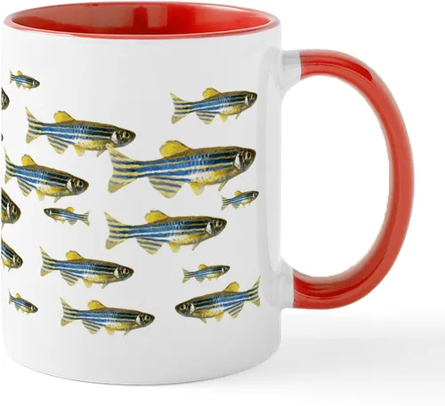 Vista 20 de CafePress I Speak Zebrafish - Taza de café de cerámica, taza de té de 11 onzas