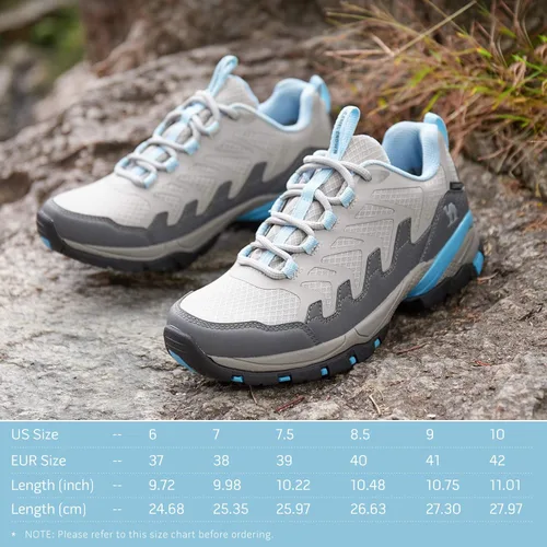 Vista 6 de CAMELSPORTS Zapatos de senderismo para mujer, impermeables, ligeros, antideslizantes, transpirables, para exteriores, para senderismo y caminar