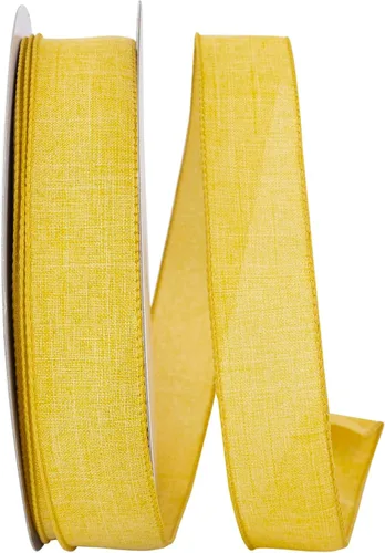 Vista 27 de Cinta Reliant Ribbon 92573W-031-09K para borde con alambre Everyday Linen Value, 1-1/2 pulgadas x 50 yardas, color negro