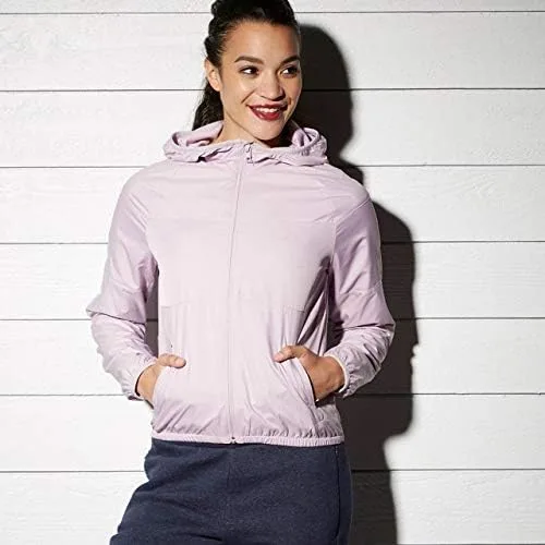 Vista 2 de Reebok BK4044 - Chaqueta con capucha para mujer (manga larga), color morado