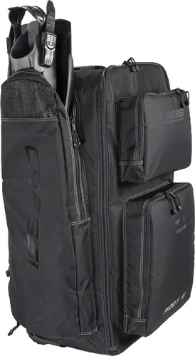 Vista 6 de Cressi Strong Capacity Roller Luggage Bag with Backpack Straps - Moby 5 designed in Italy