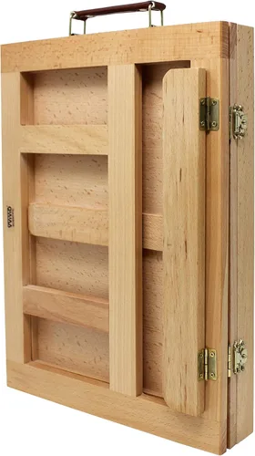 Vista 2 de VViViD Caja de caballete de estudio plegable de mesa portátil con cajón de almacenamiento incorporado