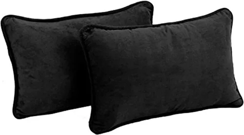 Vista 15 de Blazing Needles Almohadas rectangulares de microgamuza con cordón con insertos (juego de 2), 20 x 12 pulgadas, azul aguamarina