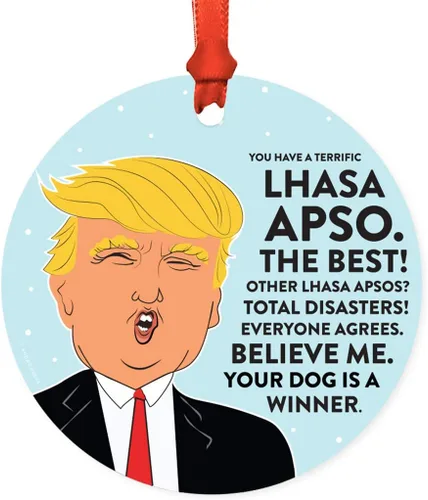 Vista 72 de Andaz Press - Adorno para árbol de Navidad con diseño de perro con texto en inglés "You Have a Terrific Affenpinscher" (MDF)