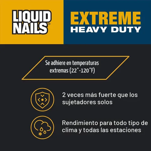Vista 3 de Liquid Nails - 414607 LN-907 Adhesivo de construcción de servicio pesado Blanco