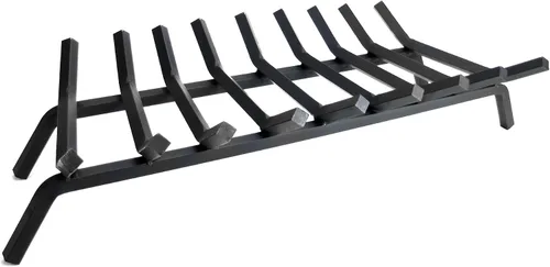 Vista 3 de Rejilla para chimenea de Pleasant Hearth de acero compacto prémium con barras de 3/4 de pulgada, Acero, Negro, 21 - pulgadas
