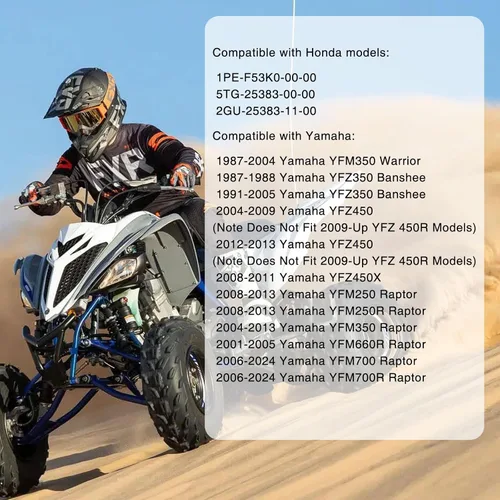 Vista 2 de Eje trasero Buje de rueda 1PE-F53K0-00-00 (2PCS) Fit for 1987-2024 Yamaha YFM350 Warrior/YFZ350 Banshee/YFZ450/YFZ450X
