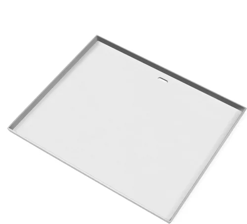 Vista 3 de BONFIRE Plancha universal de acero inoxidable con calefacción uniforme para parrillas de carbón y gas, resistente y fácil de limpiar, placa