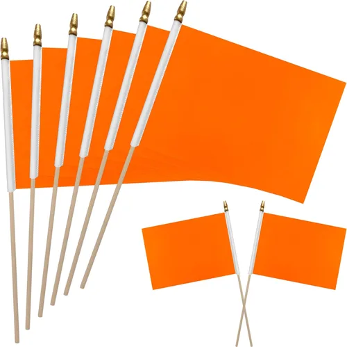 Vista 8 de WEITBF 12 Piezas Banderas Moradas Sólidas de 8×12 Pulgadas Pequeñas Banderas de Sublimación en Blanco para Bricolaje en Palo Mini Bandera Triangular