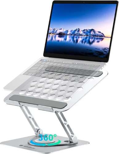 Vista 10 de Yottamaster Soporte ajustable para laptop, soporte de escritorio de Gris