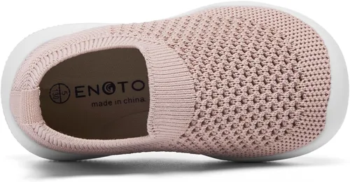 Vista 4 de Engtoy - Zapatos y calcetines para bebé, pantuflas transpirables y antideslizantes con suela de goma suave - Zapatillas de deporte para niños y niñas
