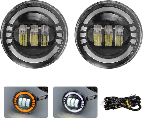 Vista 21 de Fog Lights Compatible With 2013 2014 2015 Ford Explorer Front Bumper Driving Lamp Assembly Clear Lens