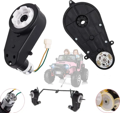 Vista 5 de Caja de cambios mejorada, 2 unidades, 12 V, RS550, 40000 RPM, para ruedas eléctricas, kit de actualización de motor, motocicletas, equipo de alta