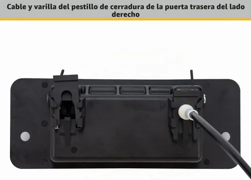 Vista 5 de Pestillo de puerta trasera con manija – Lado izquierdo del conductor – Compatible con Ford E150 E250 E350 E450 1992-2019, kit de pestillo de puerta