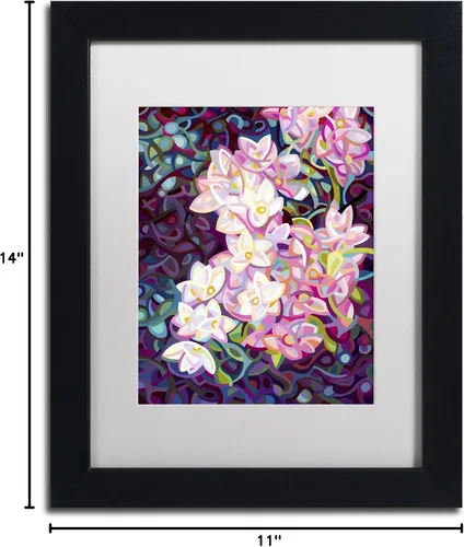 Vista 7 de Trademark Fine Art Cascade by Mandy Budan - Marco (11 x 14 pulgadas), color blanco mate