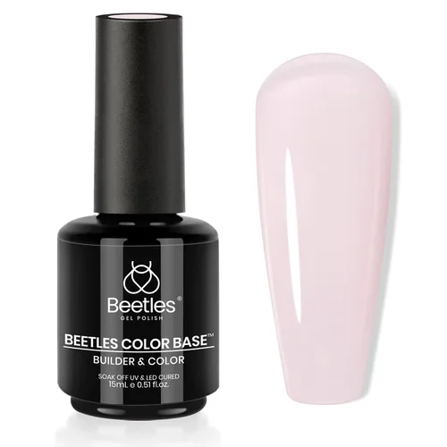 Vista 22 de Beetles - Esmalte de uñas en gel base color nude, 15 ml, base de goma 5 en 1, marrón neutro claro, punta francesa, esmalte de uñas en gel Base