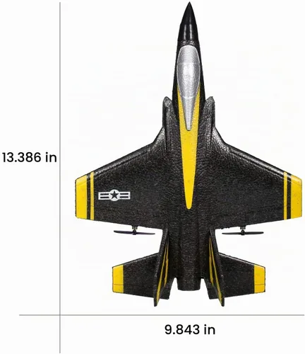 Vista 8 de GoolRC Avión RC FX635, avión RC de 2 canales, avión de control remoto de 2.4 GHz, planeador de espuma listo para volar con giroscopio de 3 ejes