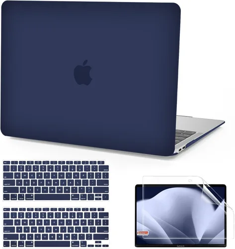 Vista 12 de Anban Funda compatible con MacBook Air de 13 pulgadas M1 2022 2021 2020 2019 2018 versión A2337 A2179 A1932 Touch ID, funda rígida de plástico mate